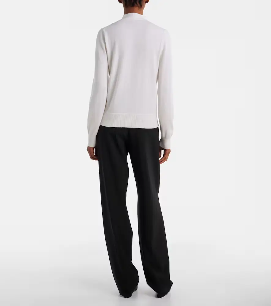 Jardin des Orangers Tie-neck wool and cashmere sweater | Thumbnail 3