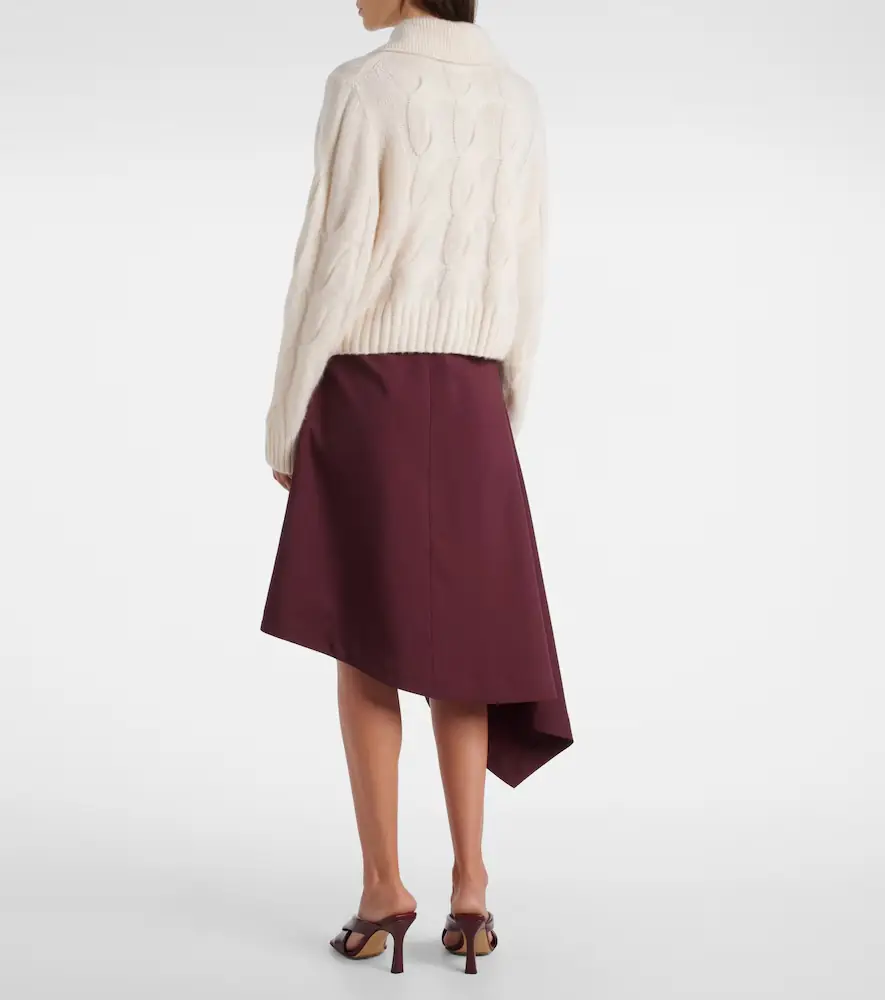 Jardin des Orangers Cable-knit cashmere and silk cardigan | Thumbnail 4