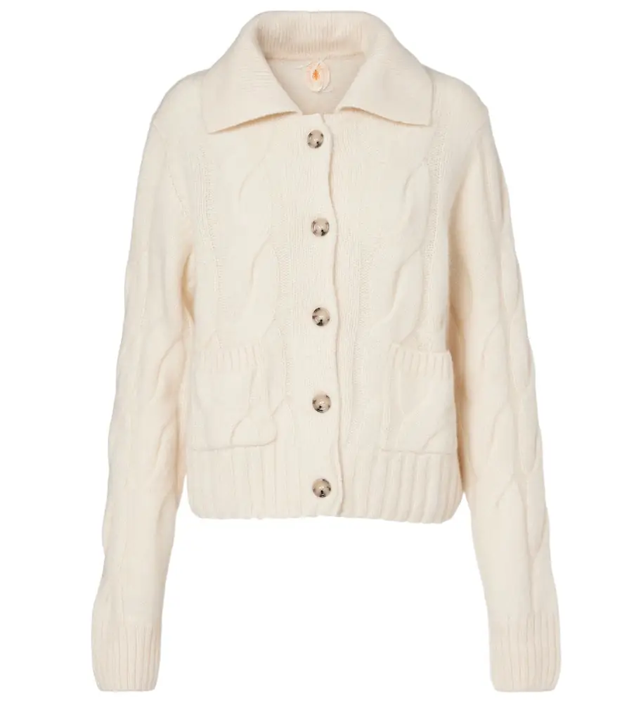 Jardin des Orangers Cable-knit cashmere and silk cardigan | Image 1 Jardin des Orangers Cable-knit cashmere and silk cardigan | Image 1
