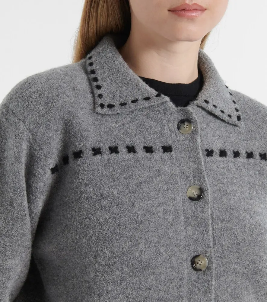 Jardin des Orangers Wool and cashmere-blend cardigan | Thumbnail 2