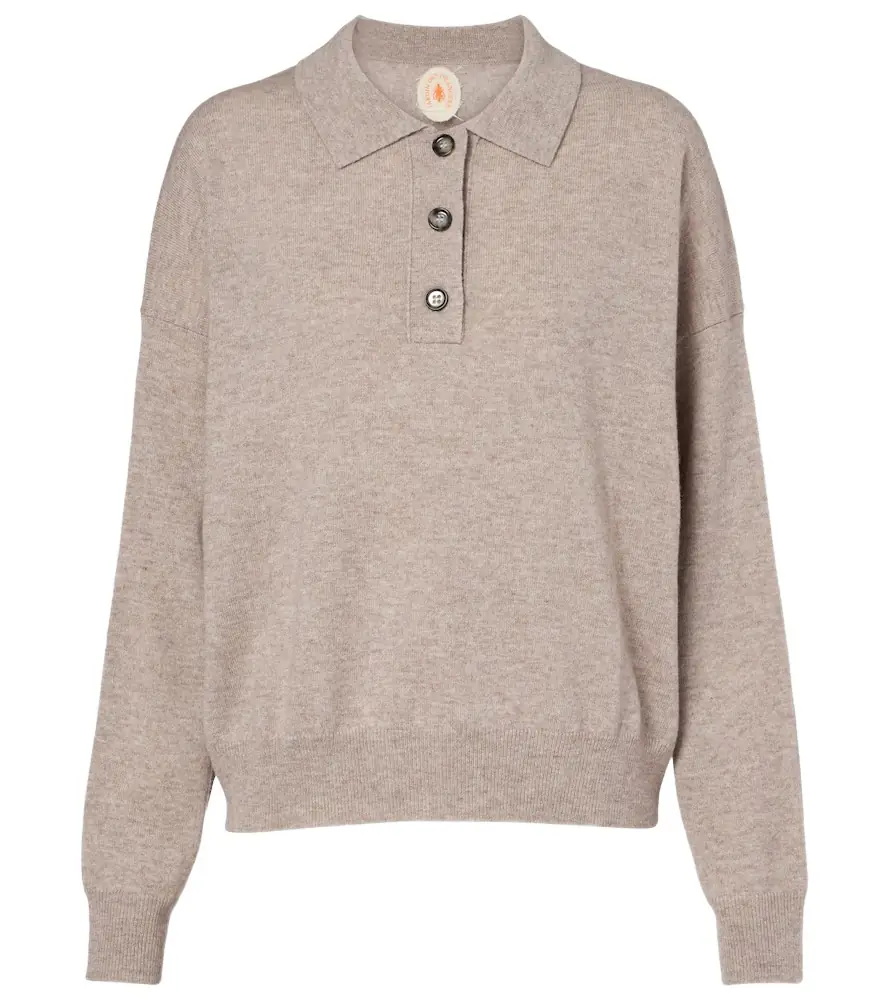 Jardin des Orangers Wool and cashmere polo sweater