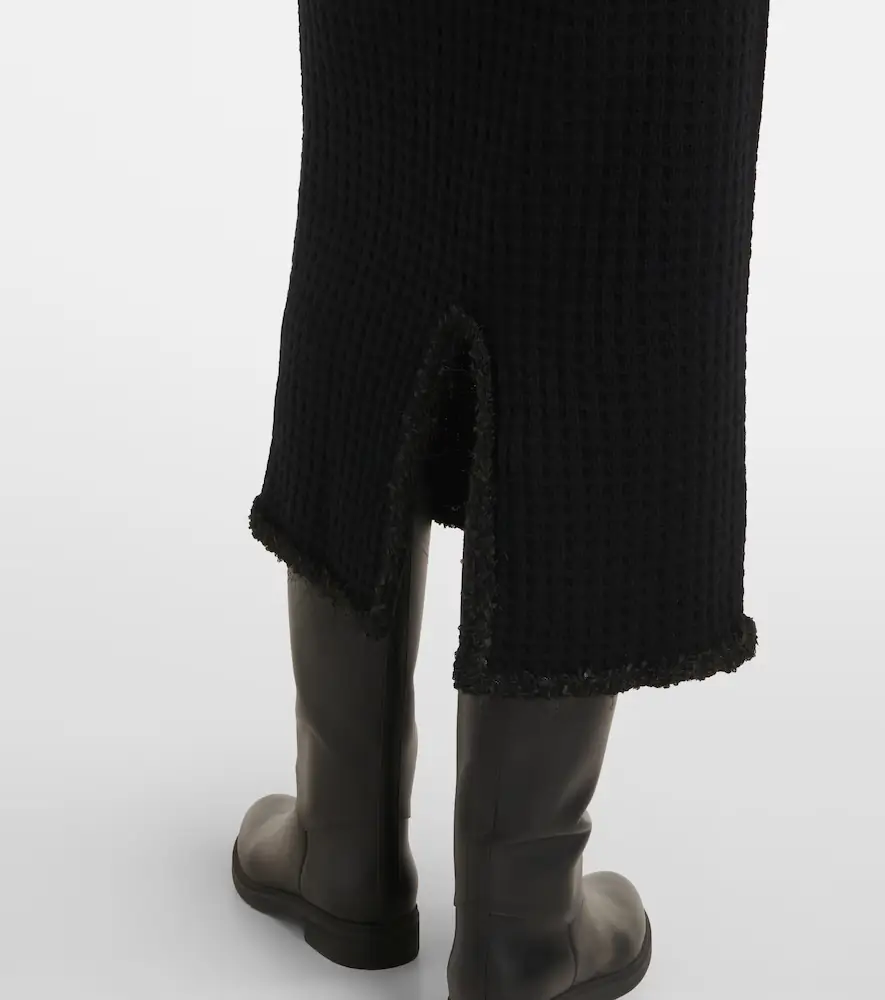 Jardin des Orangers Distressed wool and cashmere pencil skirt | Thumbnail 5 Jardin des Orangers Distressed wool and cashmere pencil skirt | Thumbnail 5