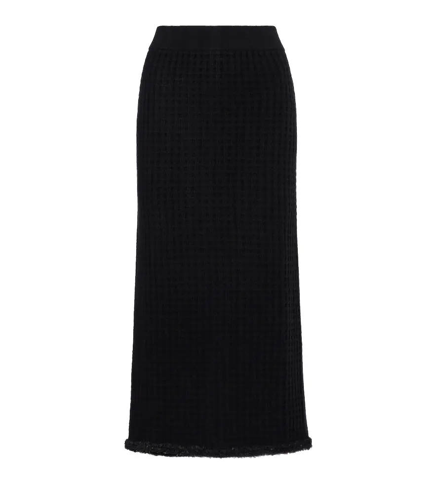 Jardin des Orangers Distressed wool and cashmere pencil skirt | Image 1 Jardin des Orangers Distressed wool and cashmere pencil skirt | Image 1