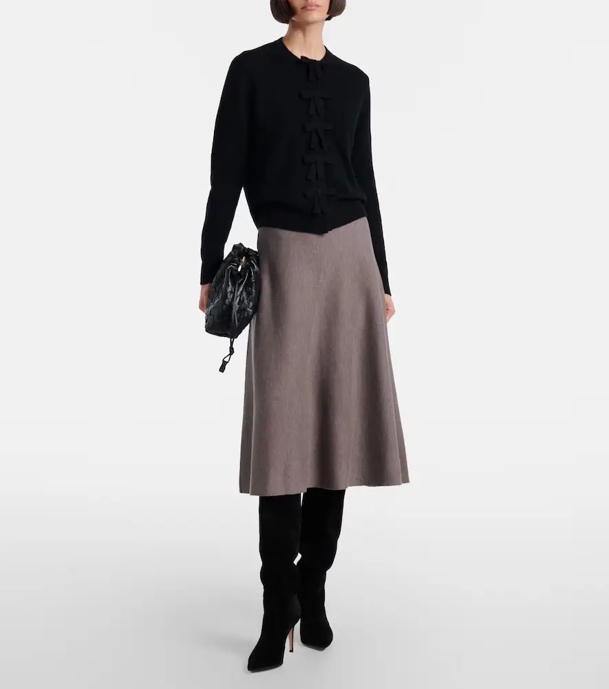 Jardin des Orangers Virgin wool midi skirt | Thumbnail 2