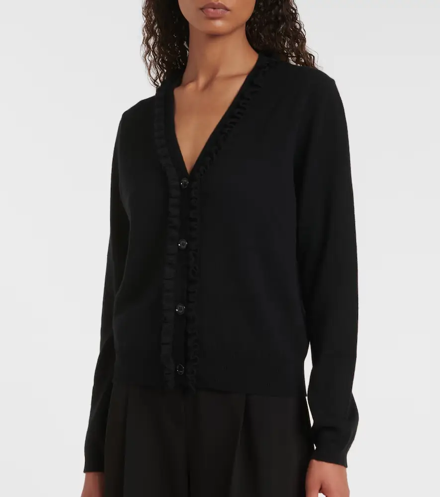 Jardin des Orangers Ruffled wool and cashmere cardigan | Thumbnail 2 Jardin des Orangers Ruffled wool and cashmere cardigan | Thumbnail 2