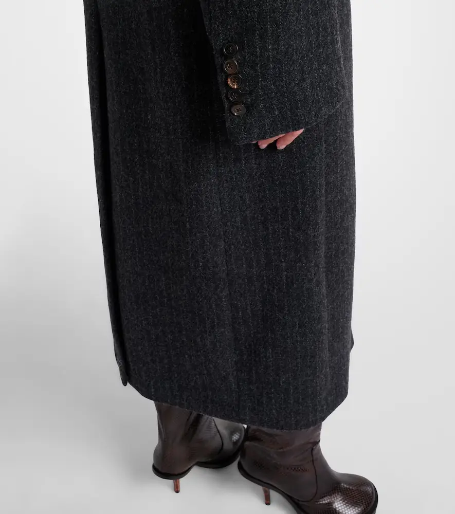 Dries Van Noten Chalk stripe wool coat | Thumbnail 4