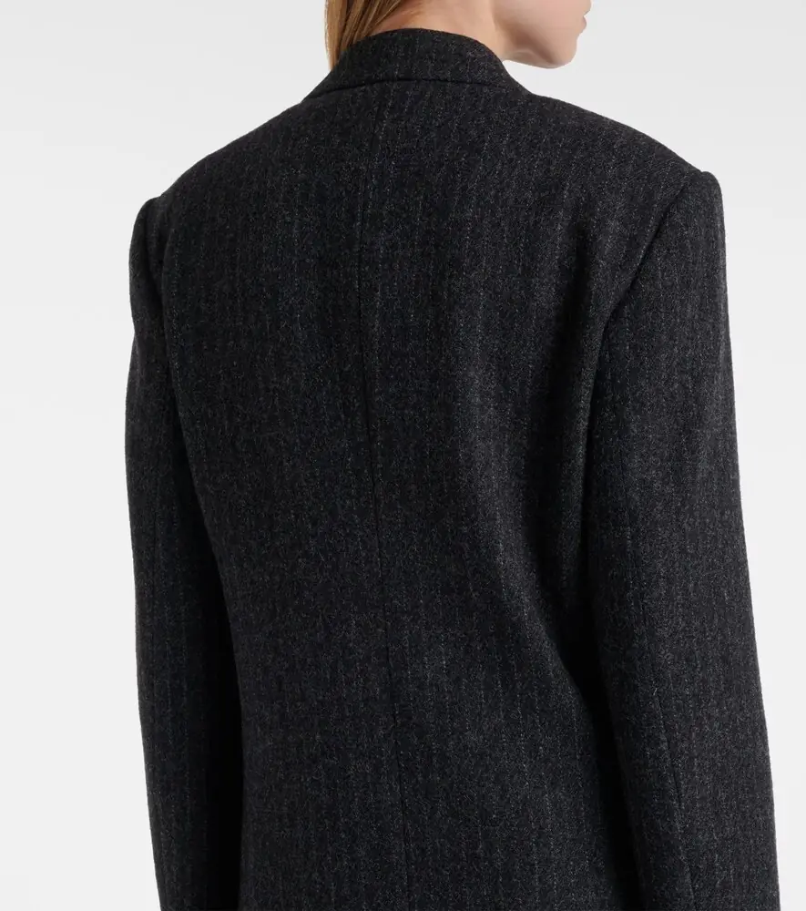 Dries Van Noten Chalk stripe wool coat | Thumbnail 5