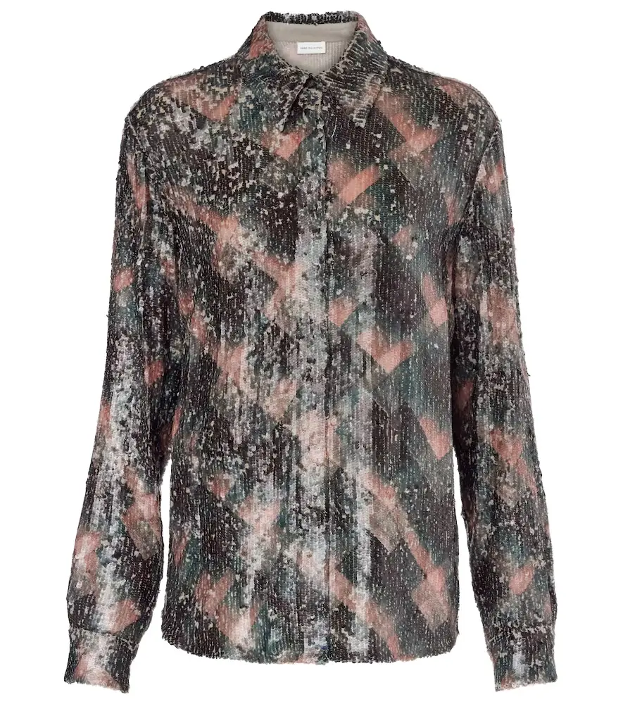 Dries Van Noten Sequined shirt
