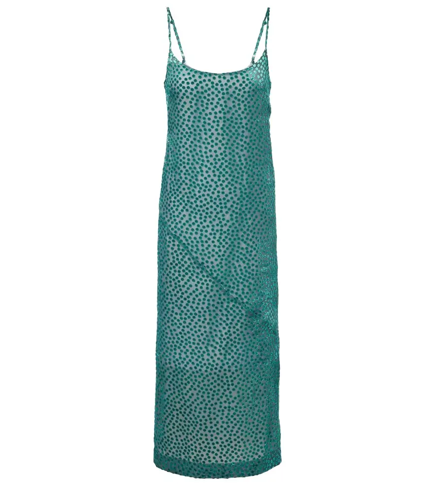 Dries Van Noten Polka-dot devoré slip dress | Image 1 Dries Van Noten Polka-dot devoré slip dress | Image 1