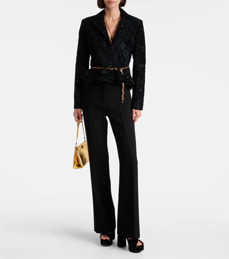 Etro High-rise wool flared pants | Thumbnail 2 Etro High-rise wool flared pants | Thumbnail 2