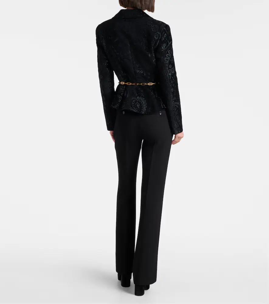 Etro High-rise wool flared pants | Thumbnail 3 Etro High-rise wool flared pants | Thumbnail 3