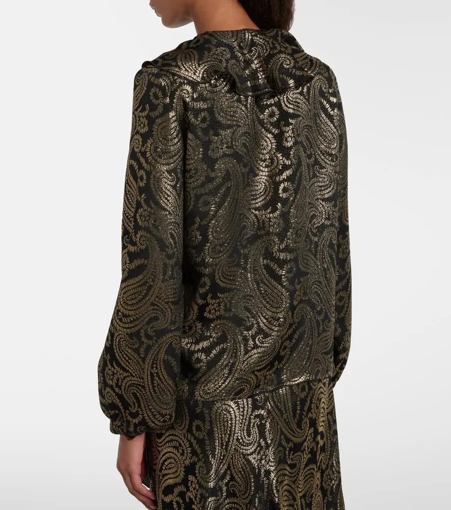Etro Paisley ruffled silk-blend blouse | Thumbnail 6 Etro Paisley ruffled silk-blend blouse | Thumbnail 6