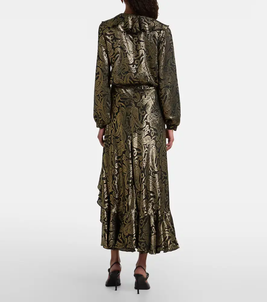 Etro Paisley ruffled silk-blend midi skirt | Thumbnail 2 Etro Paisley ruffled silk-blend midi skirt | Thumbnail 2
