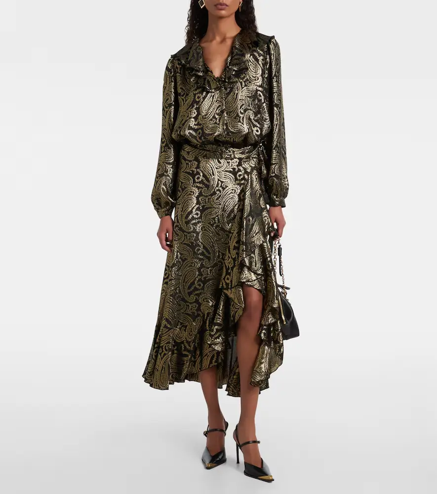 Etro Paisley ruffled silk-blend midi skirt | Thumbnail 5 Etro Paisley ruffled silk-blend midi skirt | Thumbnail 5