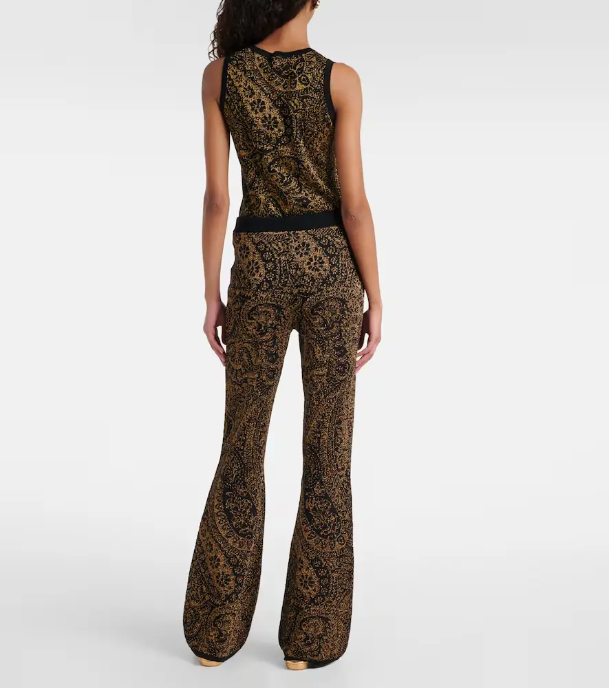 Etro Paisley wool-blend lamé flared pants | Thumbnail 5 Etro Paisley wool-blend lamé flared pants | Thumbnail 5