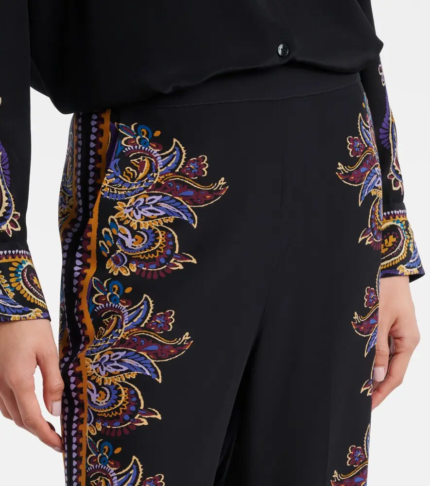 Etro Paisley silk wide-leg pants | Thumbnail 3 Etro Paisley silk wide-leg pants | Thumbnail 3