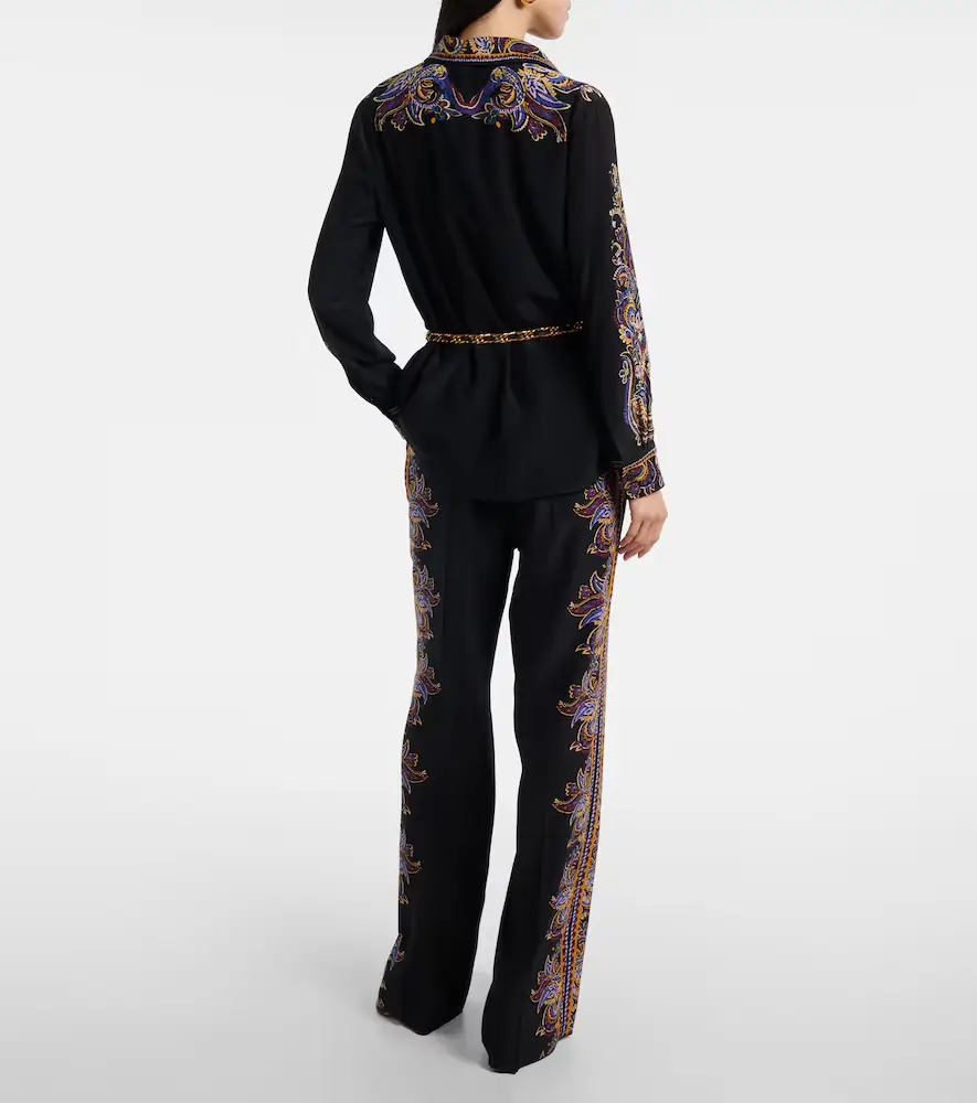 Etro Paisley silk wide-leg pants | Thumbnail 6 Etro Paisley silk wide-leg pants | Thumbnail 6