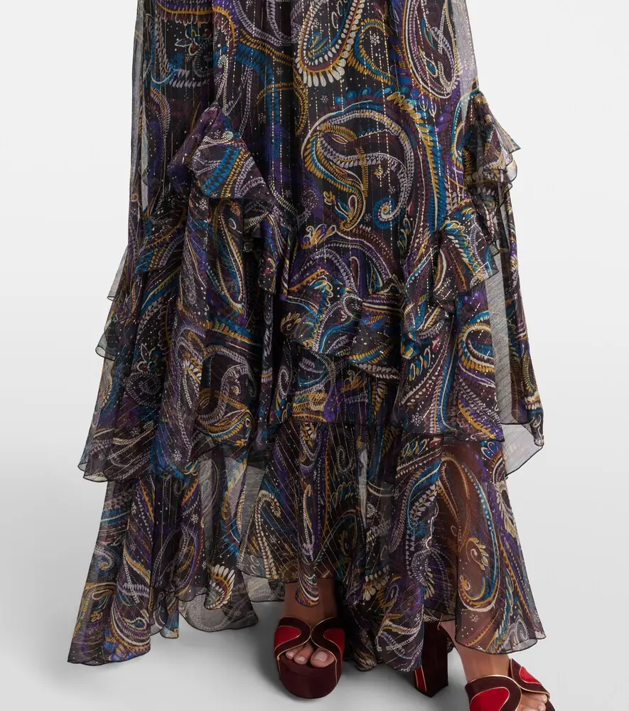 Etro Paisley plissé silk-blend maxi skirt | Thumbnail 5 Etro Paisley plissé silk-blend maxi skirt | Thumbnail 5