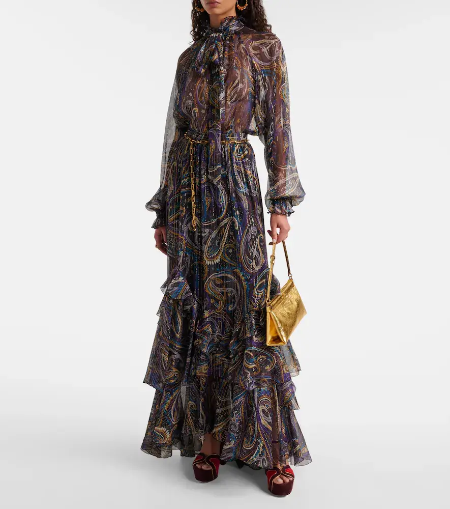 Etro Paisley silk-blend blouse | Thumbnail 6