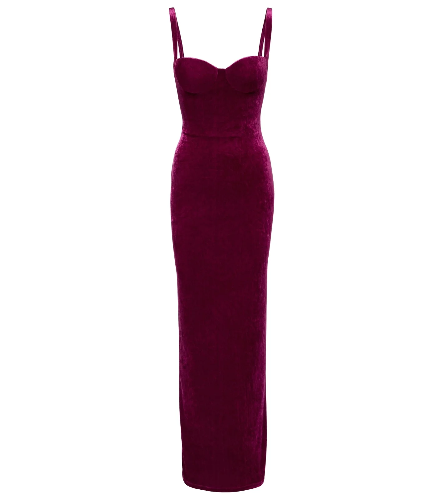 Open-back velvet gown Open-back velvet gown