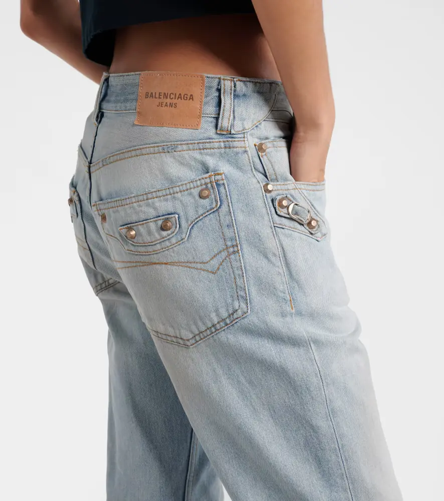 Balenciaga City low-rise straight jeans | Thumbnail 3