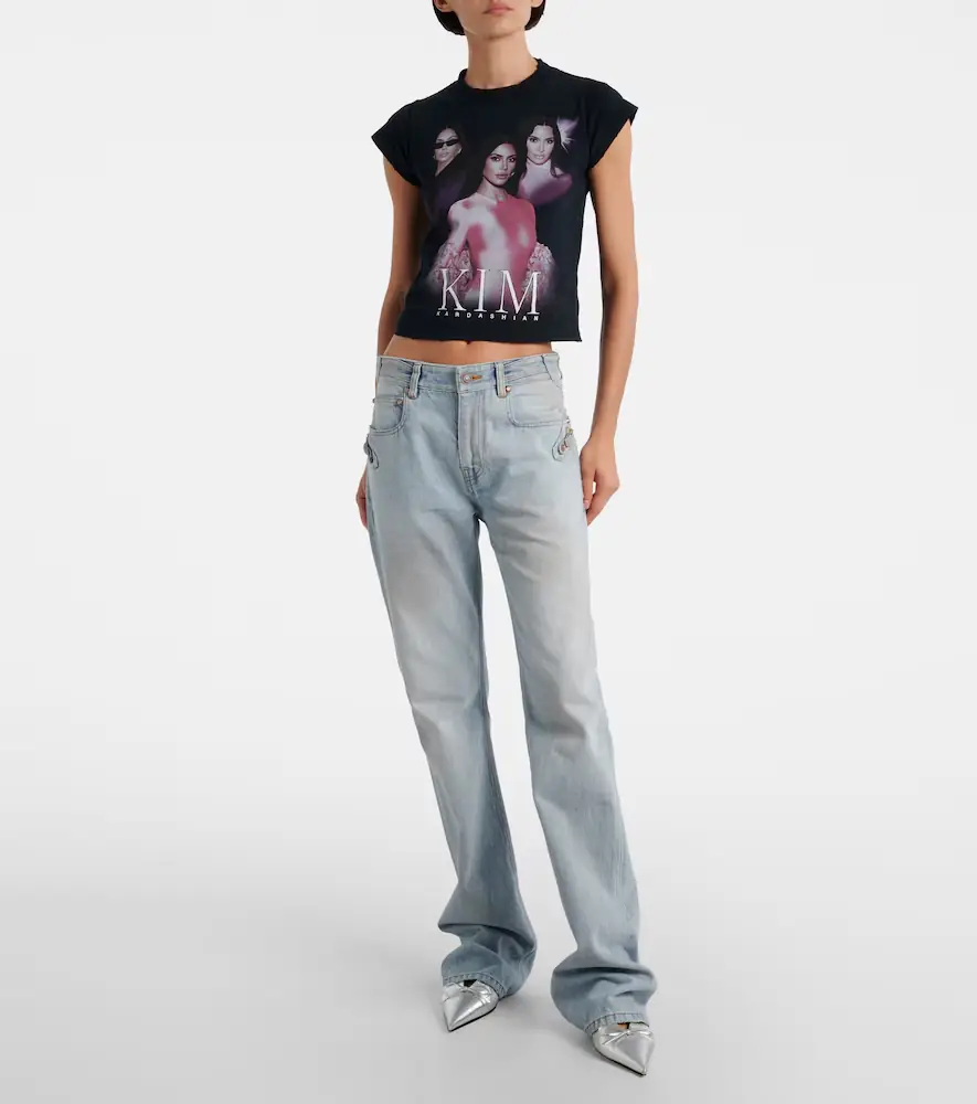 Balenciaga City low-rise straight jeans | Thumbnail 4