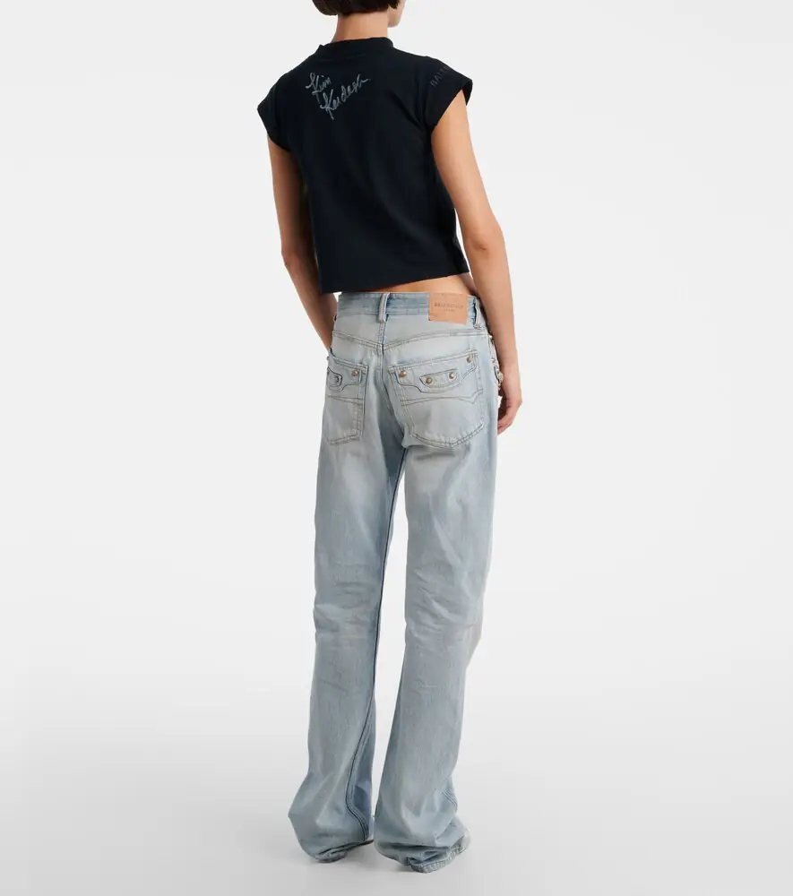 Balenciaga City low-rise straight jeans | Thumbnail 7