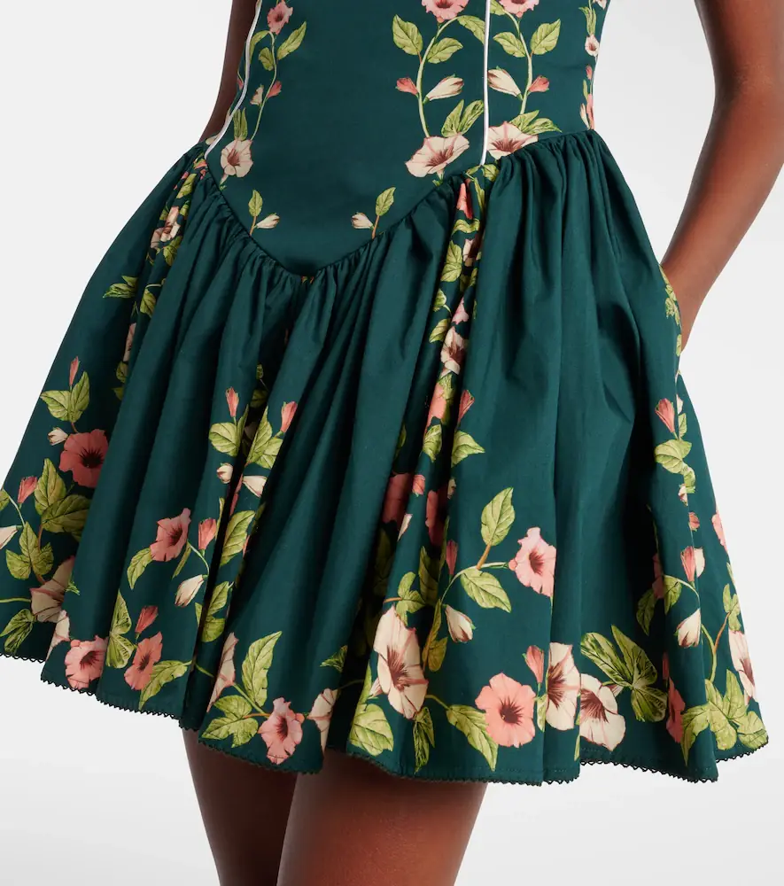 Agua by Agua Bendita Pluma floral cotton minidress | Thumbnail 3