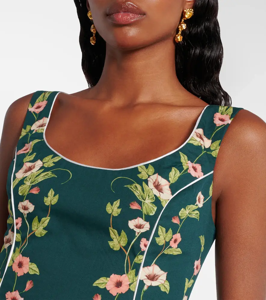 Agua by Agua Bendita Pluma floral cotton minidress | Thumbnail 4