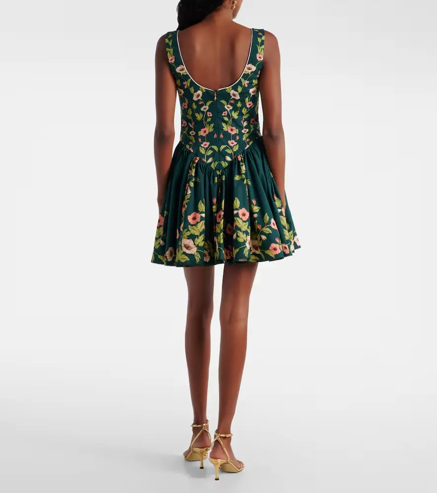 Agua by Agua Bendita Pluma floral cotton minidress | Thumbnail 5