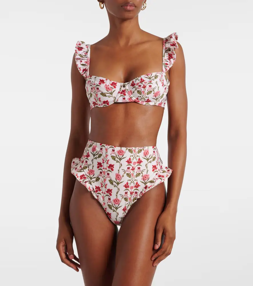 Agua by Agua Bendita Kiwi floral bikini top | Thumbnail 2 Agua by Agua Bendita Kiwi floral bikini top | Thumbnail 2