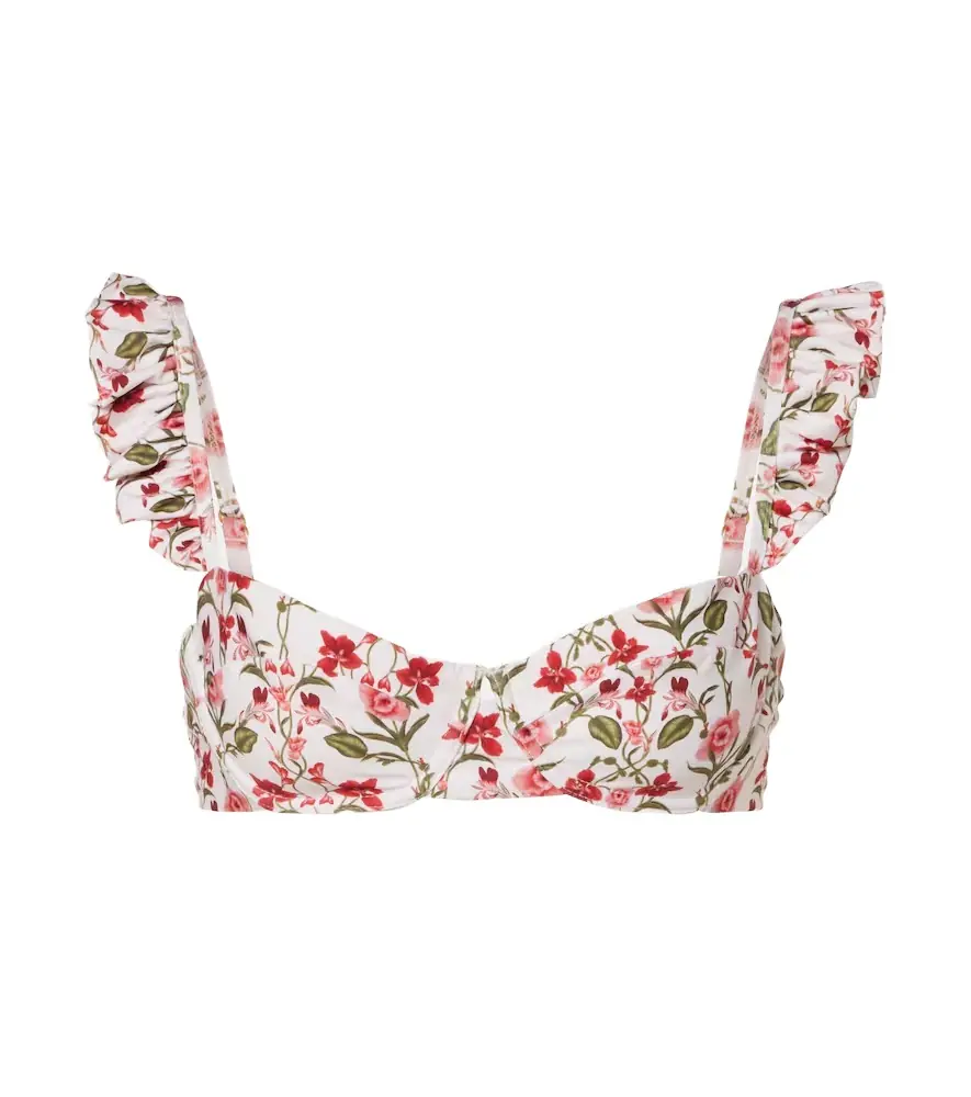 Agua by Agua Bendita Kiwi floral bikini top | Image 1 Agua by Agua Bendita Kiwi floral bikini top | Image 1