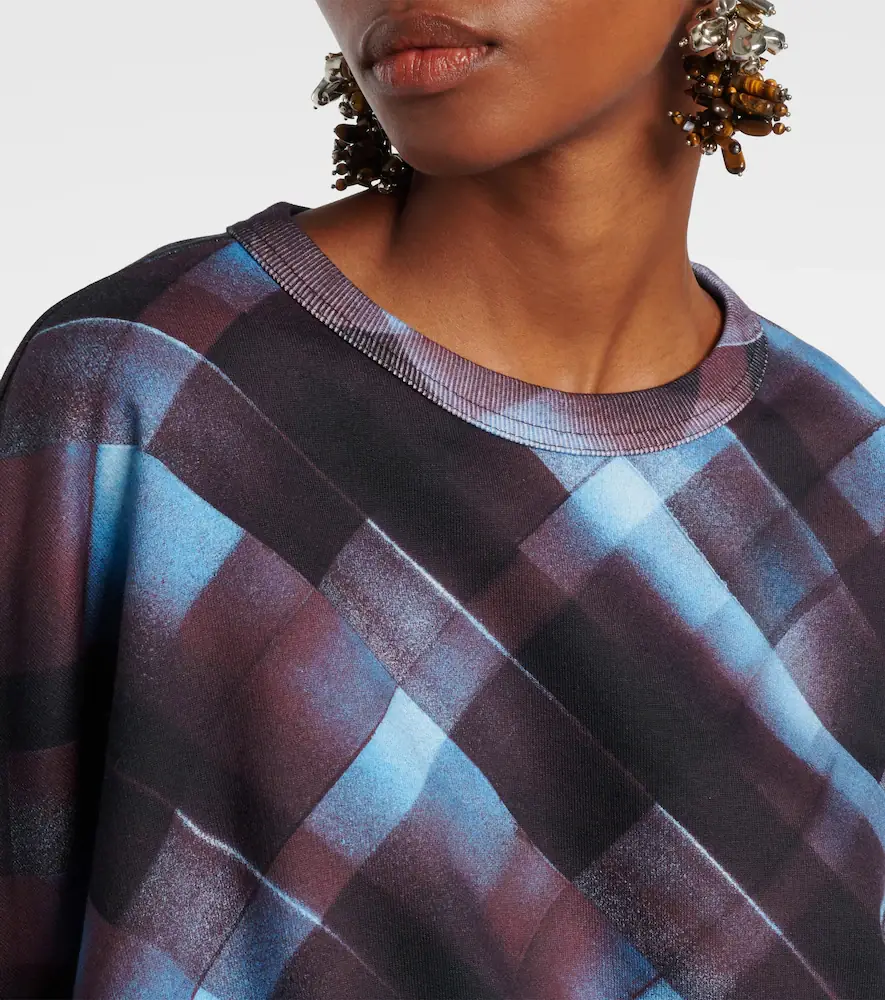 Dries Van Noten Checked cotton sweatshirt | Thumbnail 2 Dries Van Noten Checked cotton sweatshirt | Thumbnail 2