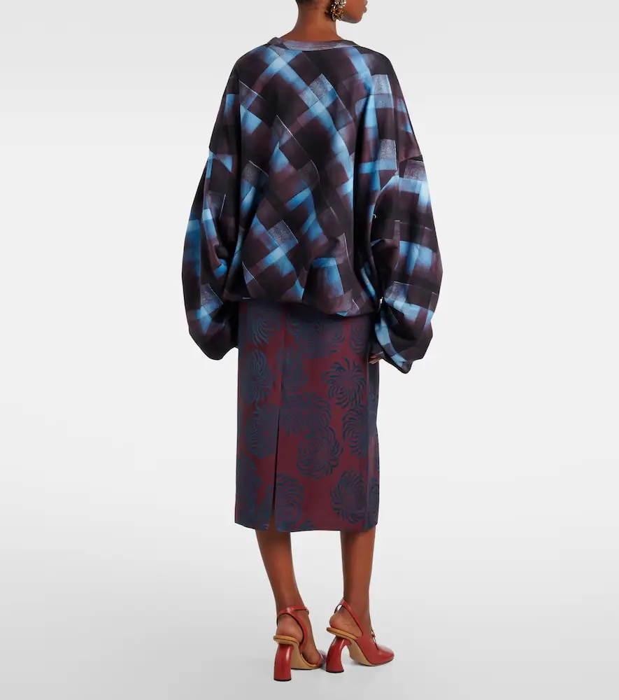 Dries Van Noten Checked cotton sweatshirt | Thumbnail 5 Dries Van Noten Checked cotton sweatshirt | Thumbnail 5