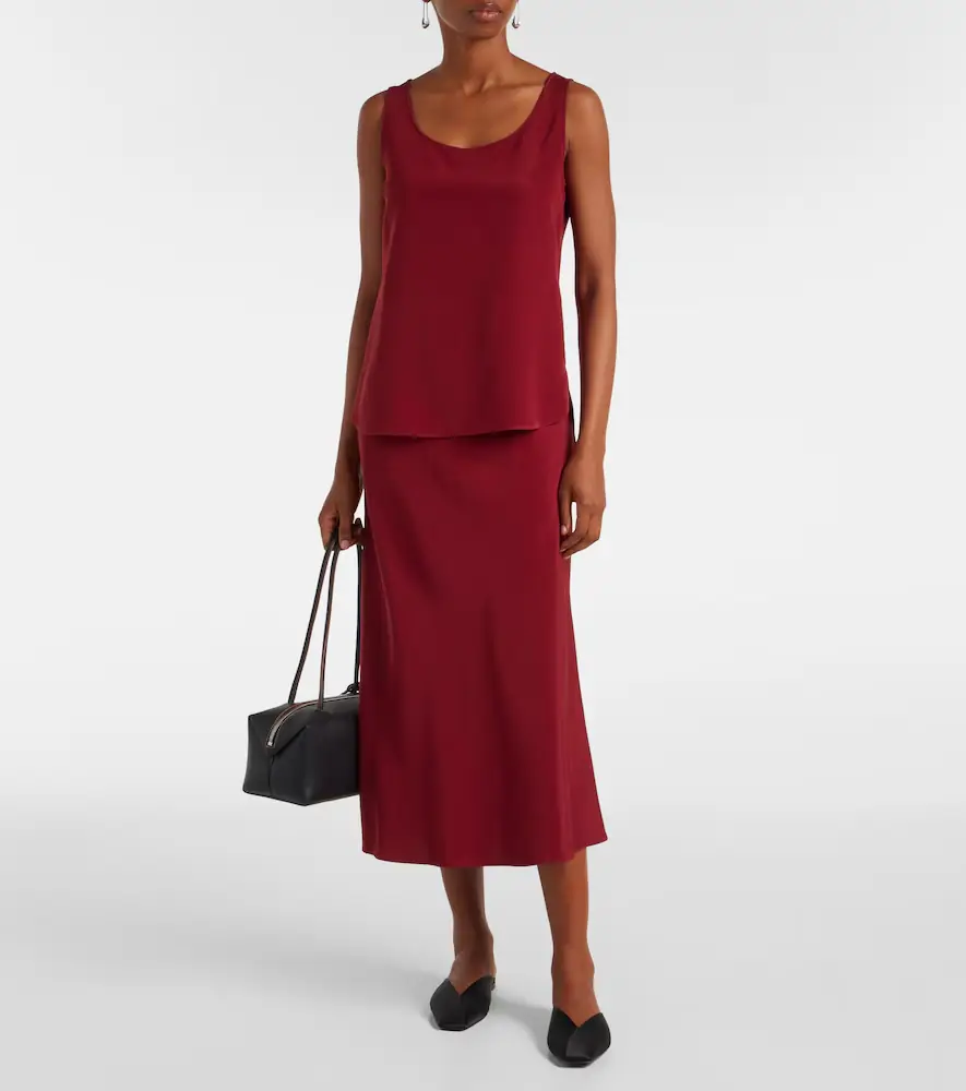 Max Mara Borbona silk-blend midi skirt | Thumbnail 2 Max Mara Borbona silk-blend midi skirt | Thumbnail 2