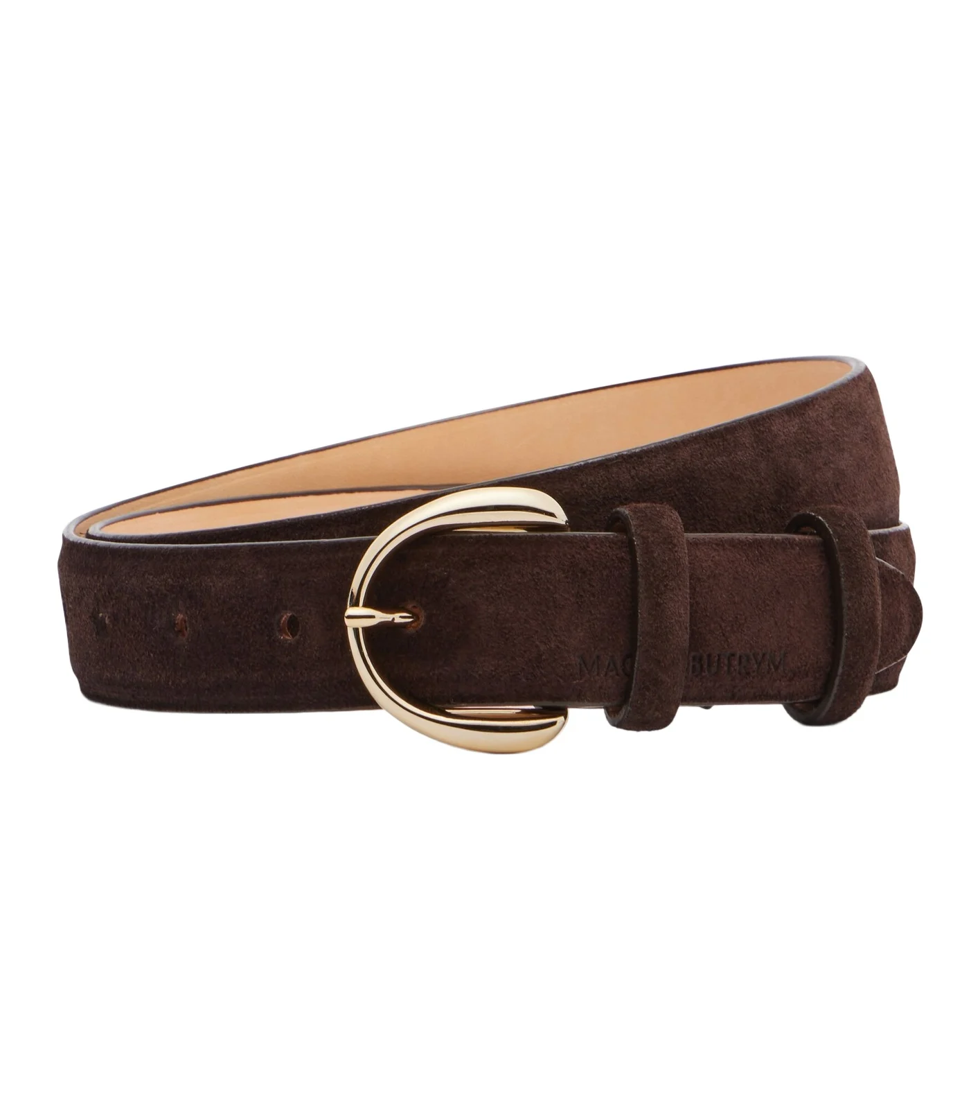 Suede belt