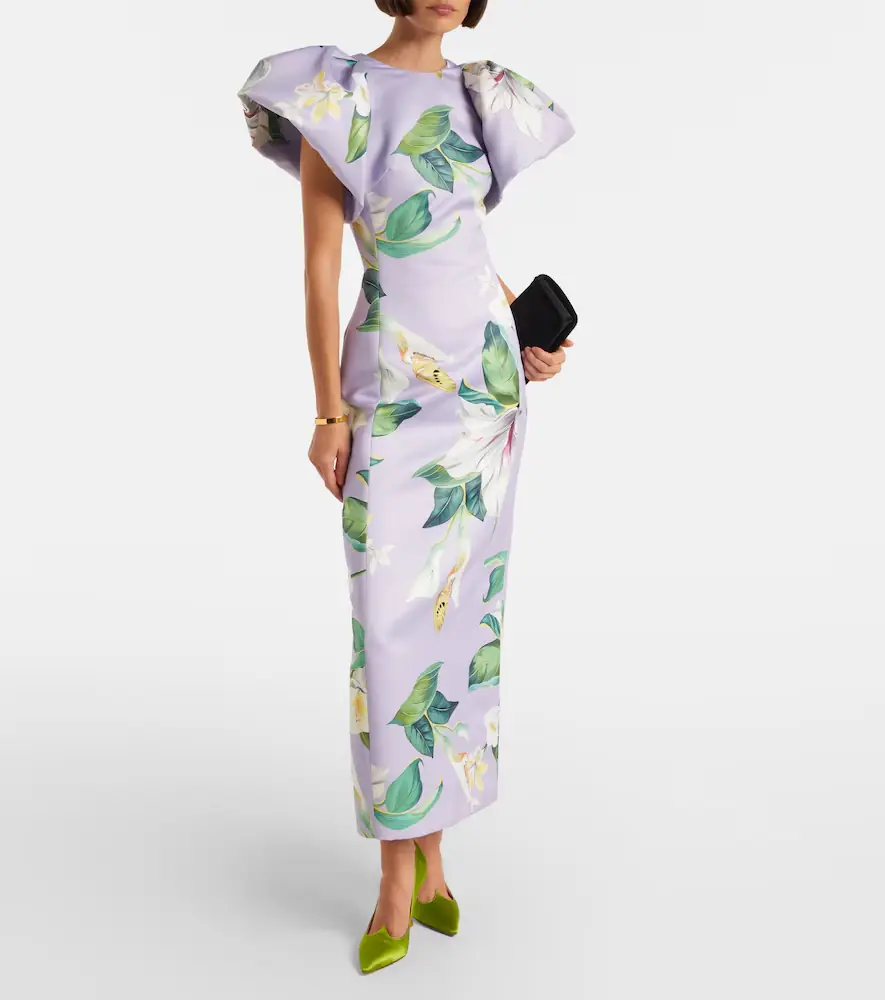 Leo Lin Lucinda floral puff-sleeve maxi dress | Thumbnail 4 Leo Lin Lucinda floral puff-sleeve maxi dress | Thumbnail 4