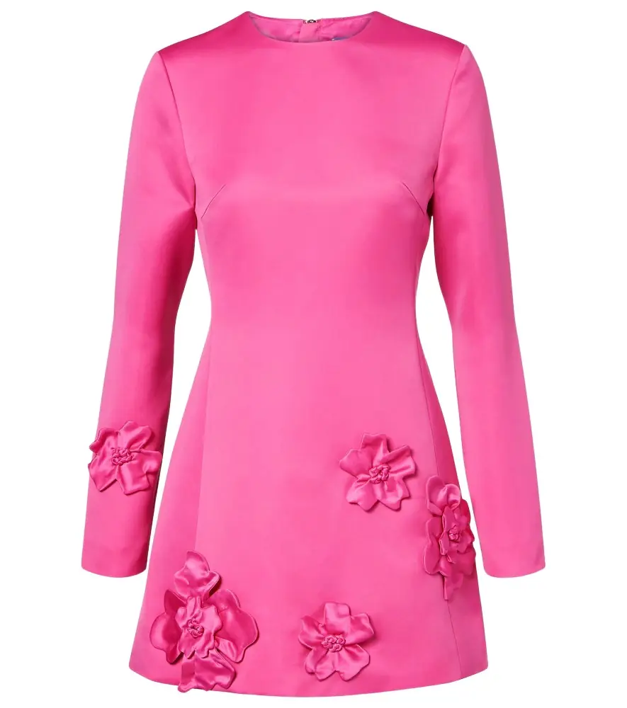 Leo Lin Aliza floral-appliqué minidress | Image 1 Leo Lin Aliza floral-appliqué minidress | Image 1