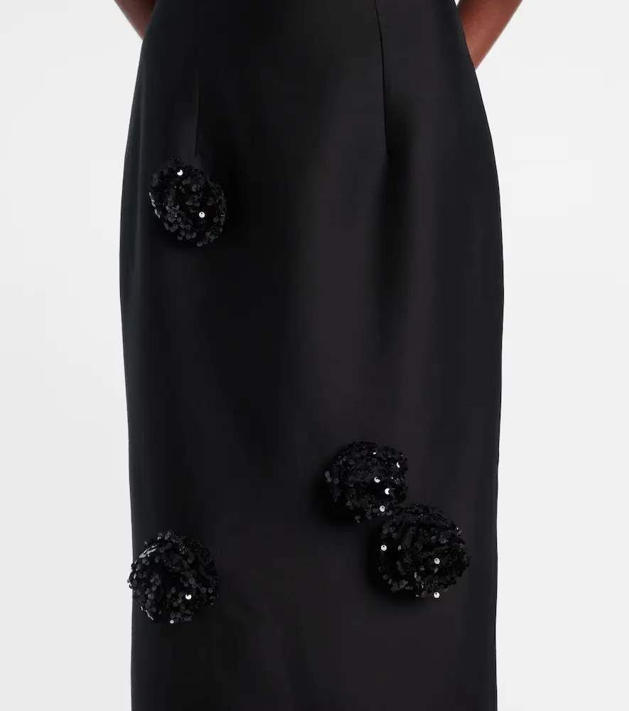 Leo Lin Zayna sequined gown and cape set | Thumbnail 4 Leo Lin Zayna sequined gown and cape set | Thumbnail 4