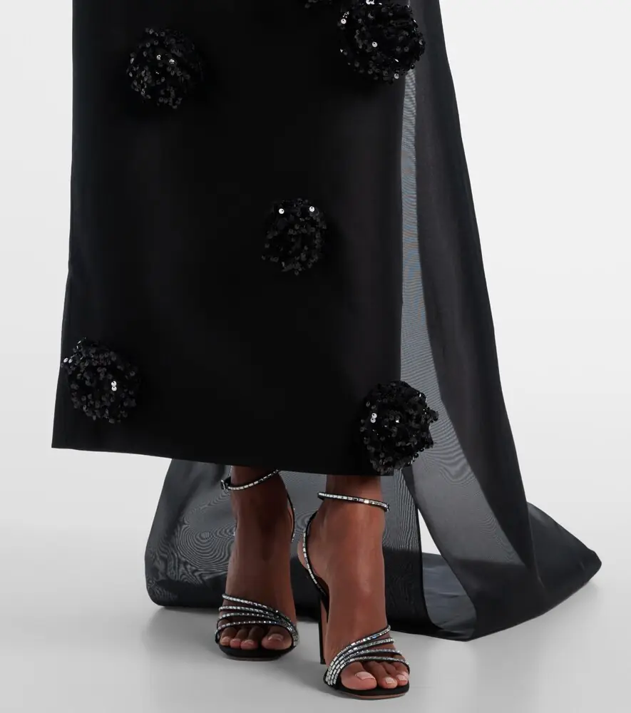 Leo Lin Zayna sequined gown and cape set | Thumbnail 6 Leo Lin Zayna sequined gown and cape set | Thumbnail 6