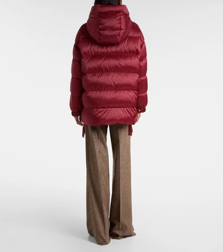 Max Mara Felice hooded taffeta down jacket | Thumbnail 4