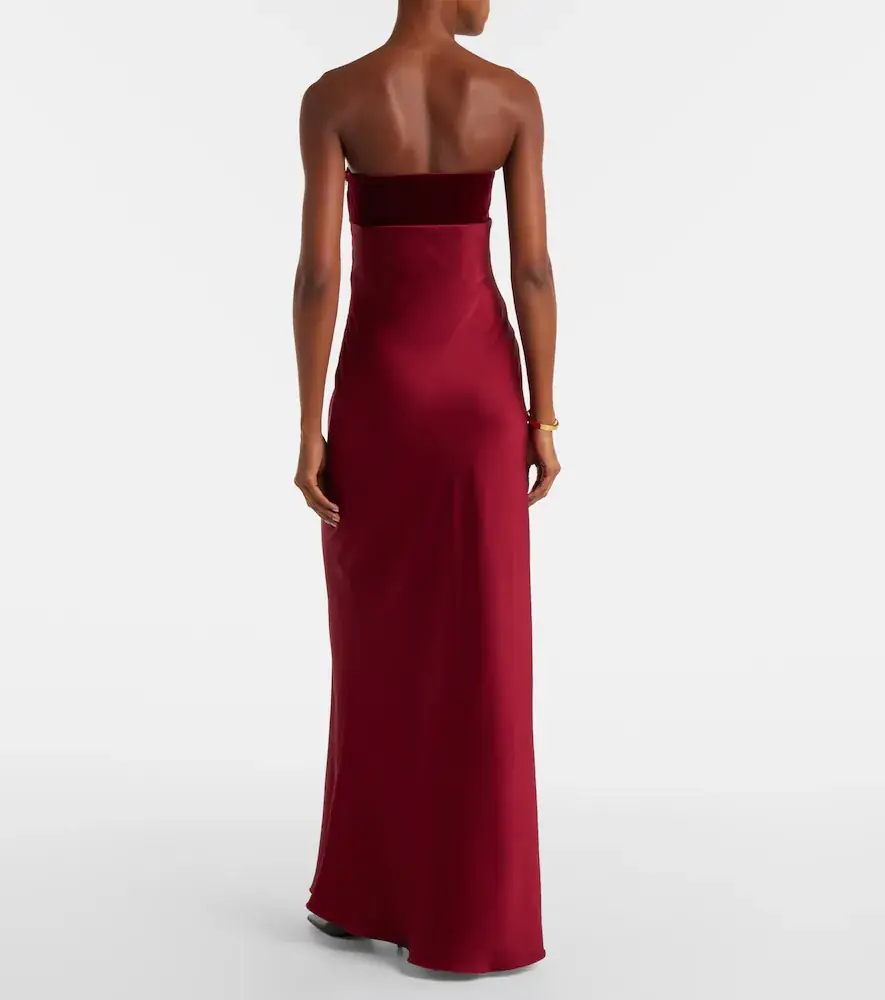 Max Mara Baia cotton satin maxi dress | Thumbnail 6 Max Mara Baia cotton satin maxi dress | Thumbnail 6