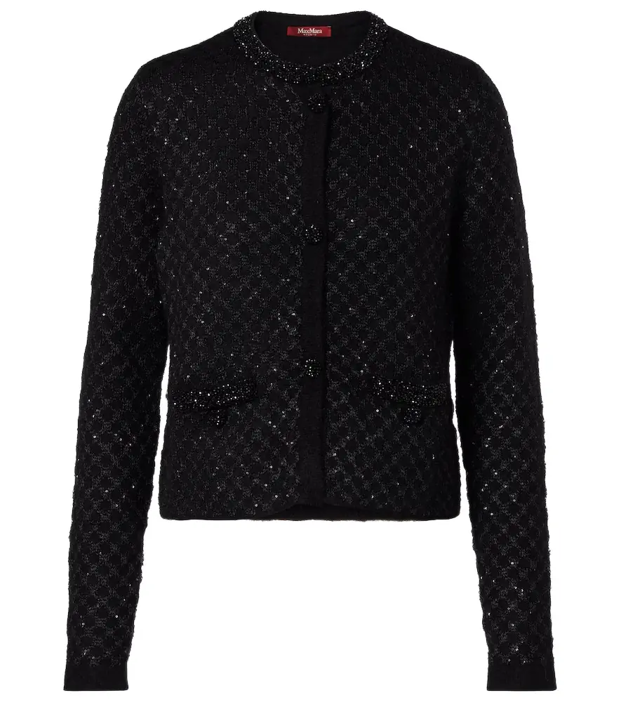 Max Mara Perdoni sequined cardigan | Image 1 Max Mara Perdoni sequined cardigan | Image 1