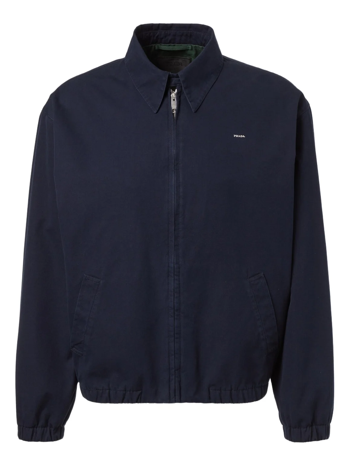 Logo cotton blouson jacket