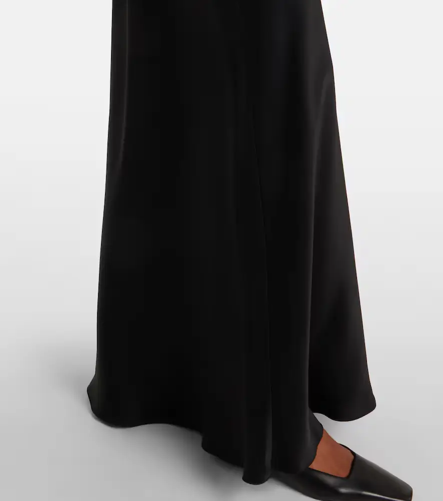 Max Mara Baia velvet-trimmed satin bustier gown | Thumbnail 2 Max Mara Baia velvet-trimmed satin bustier gown | Thumbnail 2