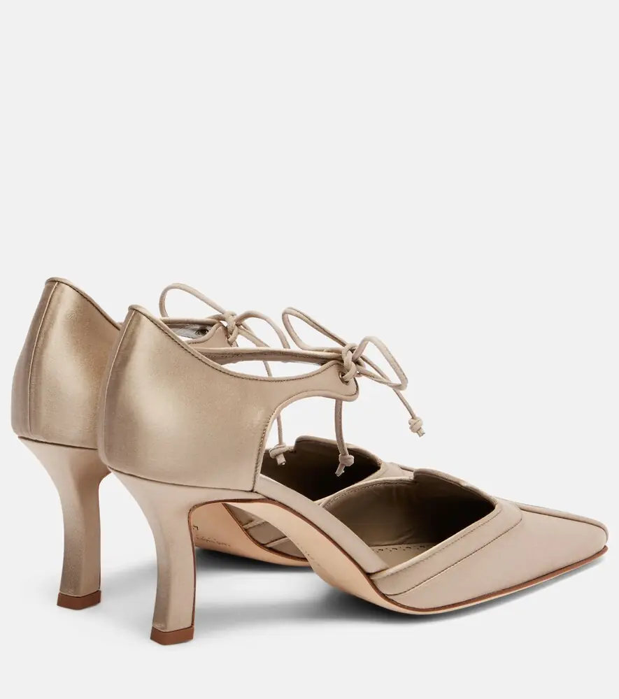 Manolo Blahnik Orata 70 satin pumps | Thumbnail 2