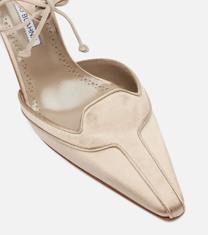 Manolo Blahnik Orata 70 satin pumps | Thumbnail 4
