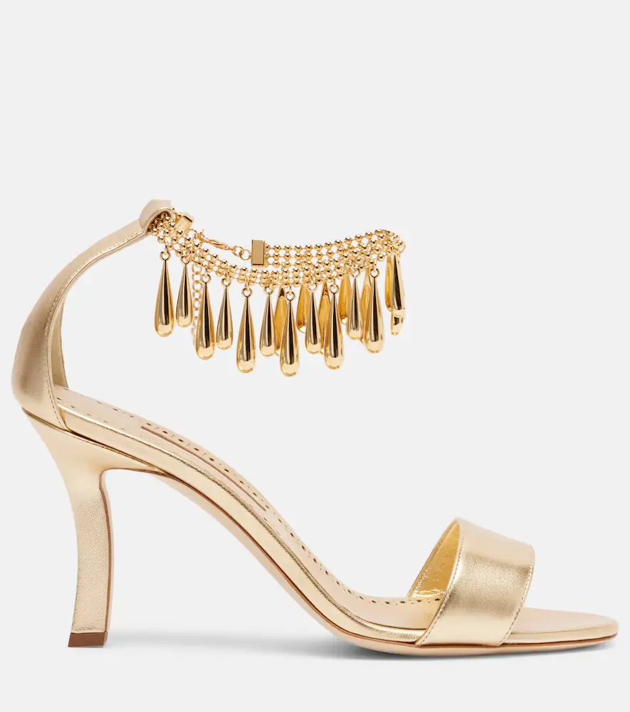 Manolo Blahnik Nicusan 90 embellished leather sandals | Thumbnail 3 Manolo Blahnik Nicusan 90 embellished leather sandals | Thumbnail 3