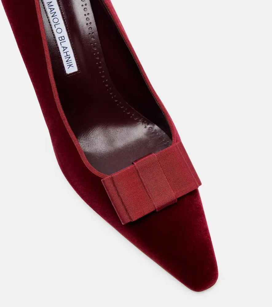 Manolo Blahnik Reador 90 velvet pumps | Thumbnail 3 Manolo Blahnik Reador 90 velvet pumps | Thumbnail 3