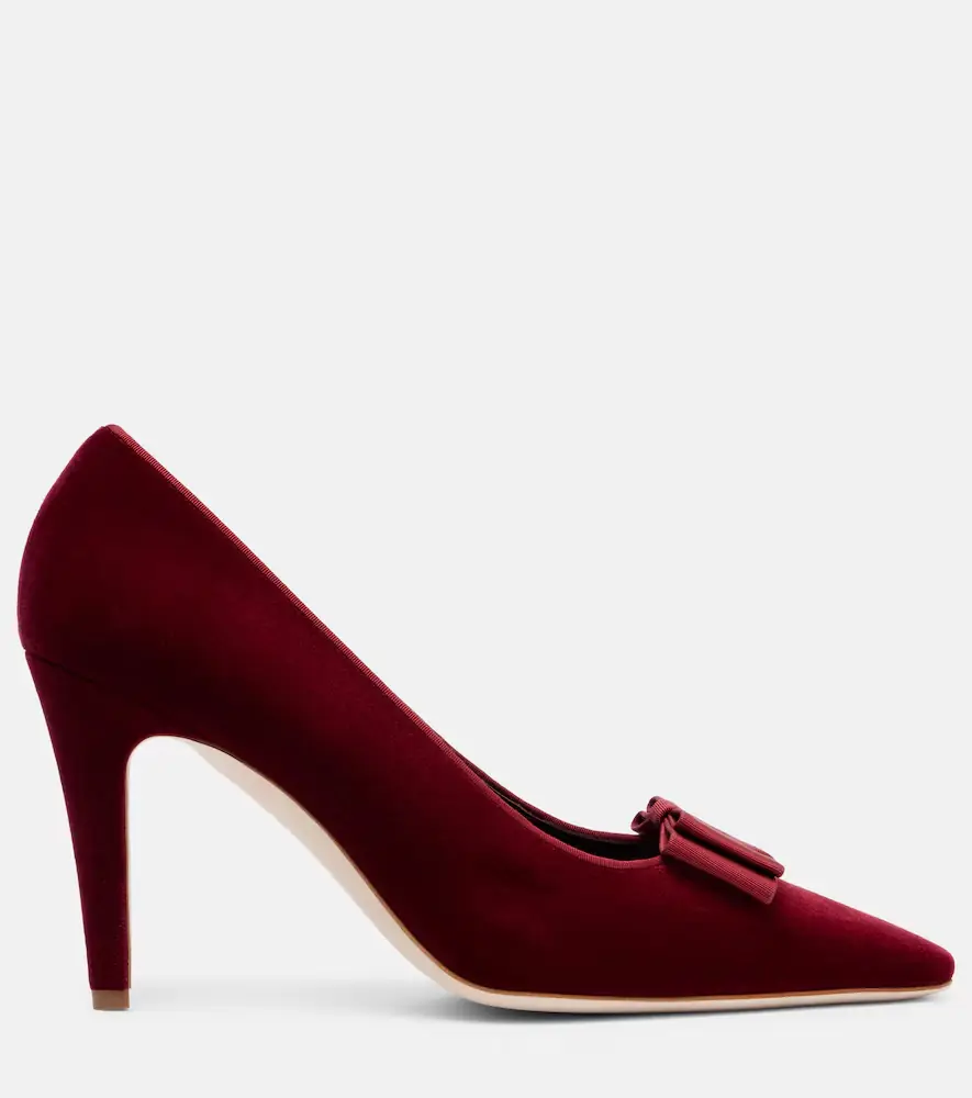 Manolo Blahnik Reador 90 velvet pumps | Thumbnail 4 Manolo Blahnik Reador 90 velvet pumps | Thumbnail 4